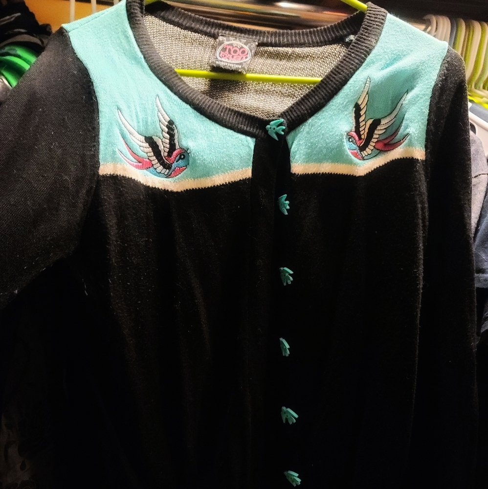 Tattoo print style Cardigan